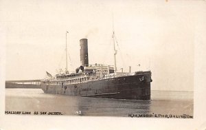 S S San Jacinto Real Photo Mallory Line Ship 