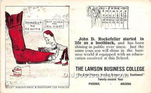 Lamson Business College Phoenix, Arizona Advertising 1911 