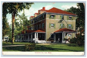 1907 Side View Greenock Inn Lee Massachusetts MA Antique Posted Postcard