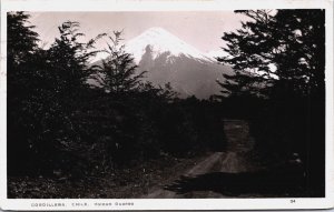 Chile Cordillera Volcano Osorno Vintage RPPC  C083