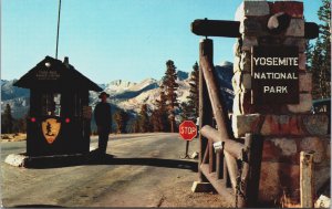 Tioga Pass Entrance Yosemite National Park California Postcard C154