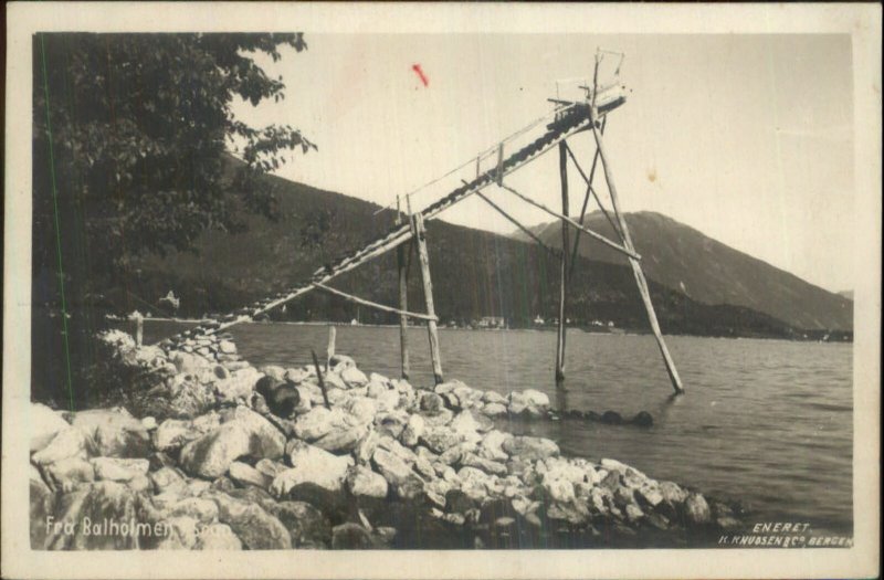 Norge Norway Fra Balholmen c1910 Real Photo Postcard