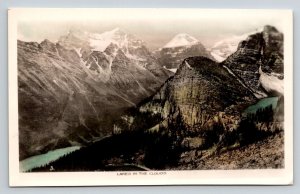 RPPC  Lakes in the Clouds  Colored  Canada  Postcard