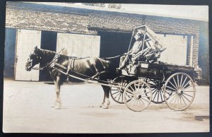 Mint USA Real Picture Postcard RPPC Standard Oil Company red Crown Gasoline Tran