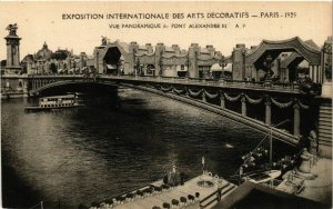 CPA PARIS EXPO 1925 Vue Panoramique du Pont Alexande III (861702)