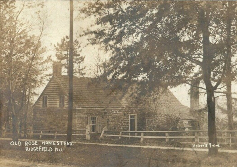 1901 Old Rose Homestead Ridgefield New Jersey NJ Posted RPPC Photo Postcard