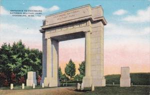 Mississippi Vicksburg Entrance To Vicksburg National Military Park