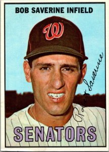 1967 Topps Baseball Card Bob Saverine Washington Senators sk1896