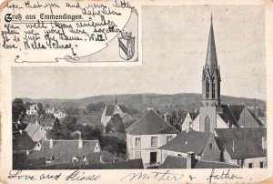 Emmendingen Germany Birds Eye View Gruss aus Postal Used Postcard JF360315