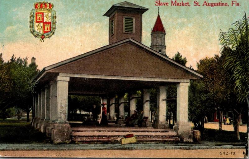 Florida St Augustine Old Slave Market 1912