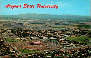 Vtg Arizona State University Campus Aerial View Tempe Arizona AZ Postcard