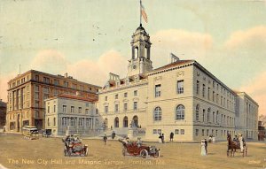 The New City Hall And Masonic Temple Portland ME
