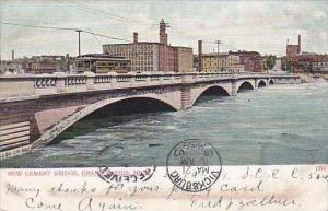 Michigan Grand Rapids New Cement Bridge 1907