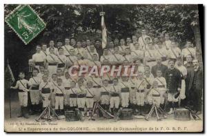 Old Postcard L & # 39Esparence Ste Colombe Gymnastics Society of FGSPF