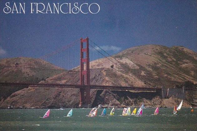 California San Francisco Windsurfing On The Bay