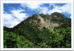 VINTAGE CHINA ILLUSTRATED MAXIMUM POSTCARD SHAN XI SCENERY NORTH MOUNT WUDANG