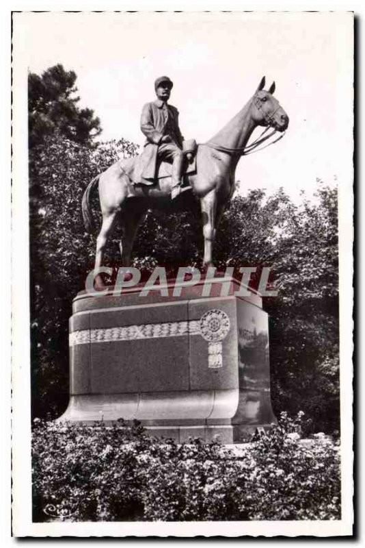 Modern Postcard Mont Cassel North Statue of Marechal Foch My uneasiness in 19...