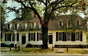 VINTAGE POSTCARD WETHERBURN'S TAVERN HOSTEL IN WILLIAMSBURG VIRGINIA