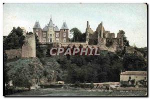 Old Postcard View of Deux Sevres Bressuire The castle