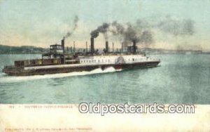 Southern Pacific Steamer Solano, San Francisco Bay, CA, CA USA Ferry Ship 190...