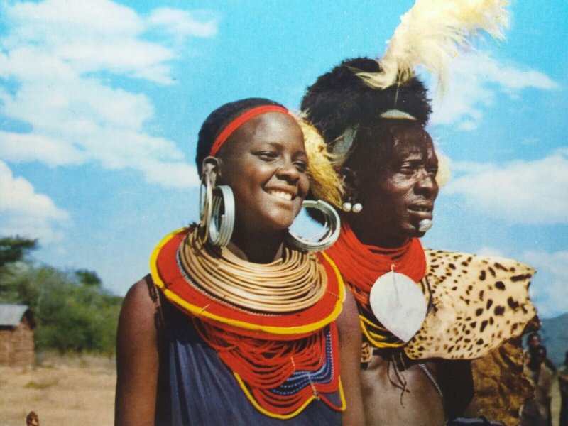 Turkana East Africa Vintage Postcard