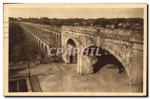 Postcard Old Montpellier Herault Aqueduct