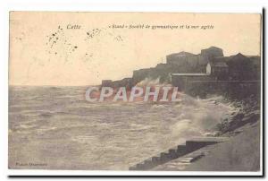 This Old Postcard Stand Society for gymnastics and agitated sea