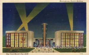 Westinghouse Bldg. New York Worlds Fair 1939 Exhibition Unused 