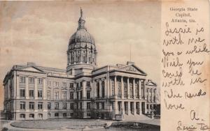 ATLANTA GEORGIA GEORGIA STATE CAPITOL UDB POSTCARD 1906