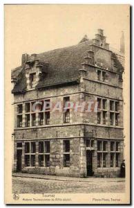 Old Postcard Belgium Tournai House Tournaisienne the 18th