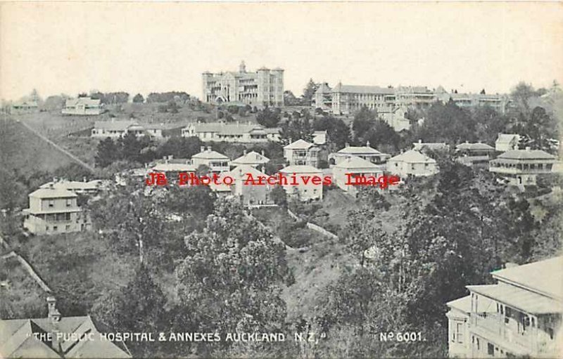 New Zealand, Auckland, Public Hospital & Annexes, W. Beattie No 6001 