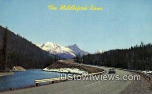 US Highway 2, Middlefork River in Glacier National Park, Montana