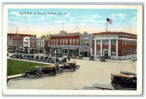 c1920's South Side of Square Newton Iowa IA Unposted Antique Postcard 