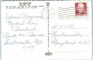 Postcard - The Hermitage, Nashville, Tennessee
