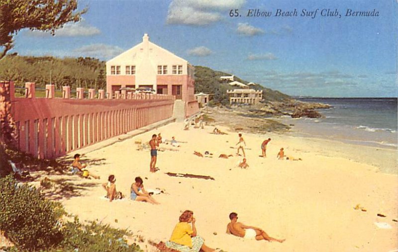 Elbow Beach Surf Club Bermuda Postal used unknown 