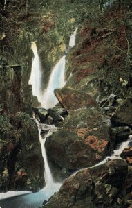 VINTAGE POSTCARD STOCK GHYLL FORCE AMBLESIDE TOURIST ATTRACTION EARLY ENGLAND