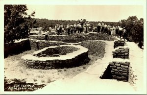 RPPC Sun Temple Mesa Verde National Park Real Photo Postcard EKC