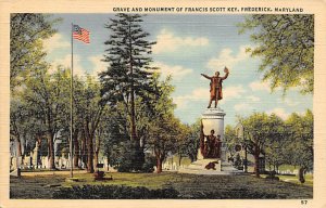 Grave and Monument of Francis Scott Key Frederick, Maryland MD s 