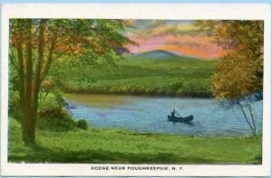 NY - Poughkeepsie. Lake Scene