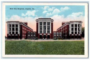 c1920's New City Hospitals Augusta Georgia GA Antique Unposted Postcard