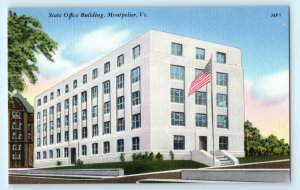 State Office Building Montpelier VT Vermont Postcard (AX8)