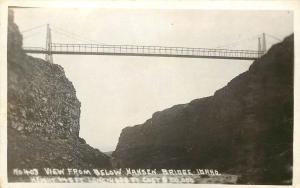 RPPC Postcard; W.Andrews No.403, Hansen High Bridge ID Snake River Canyon Hwy 50