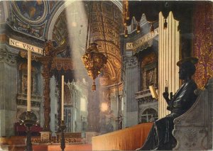 Postcard Italy Rome st. Peter's Basilica (Interior)