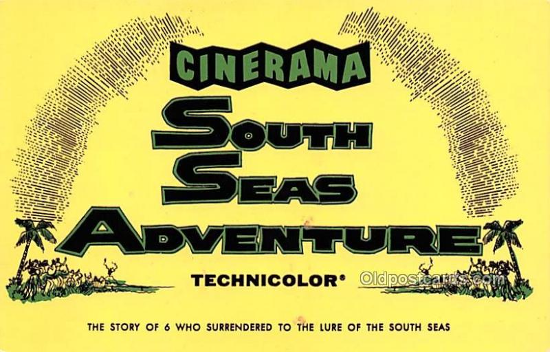 Cinerama, South Seas Adventure Movie Star Actor Actress Film Star Postcard, O...