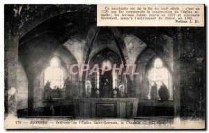 Old Postcard Auxerre Interior of the Church of Saint Germain Chapel