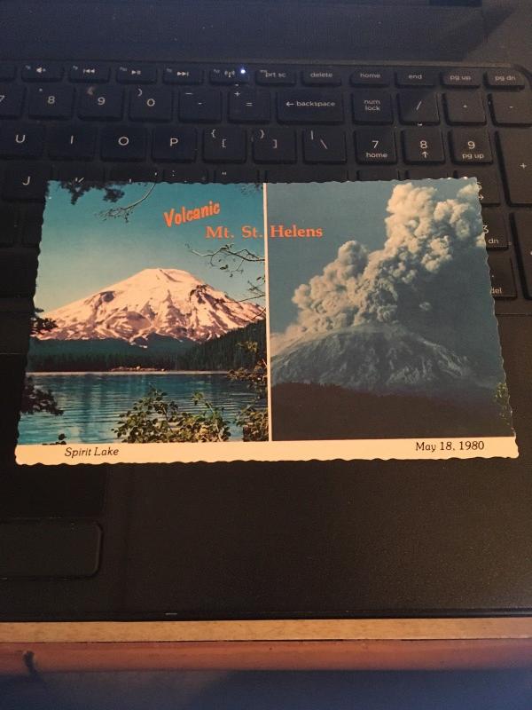 Vintage Postcard: Volcanic Mt St Helens / Spirit Lake May 18 1980