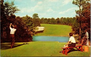 Vtg Southern Pines NC Pine Needles Lodge Country Club Golf Course Postcard