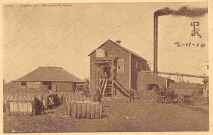 Cotton Gin Stillwater Oklahoma 1910 postcard