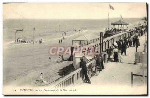 Old Postcard Cabourg Promenade Sea