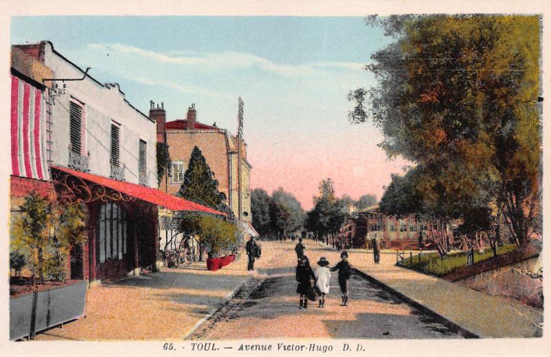 Avenue Victor Hugo, Toul, France, Early Postcard, Unused